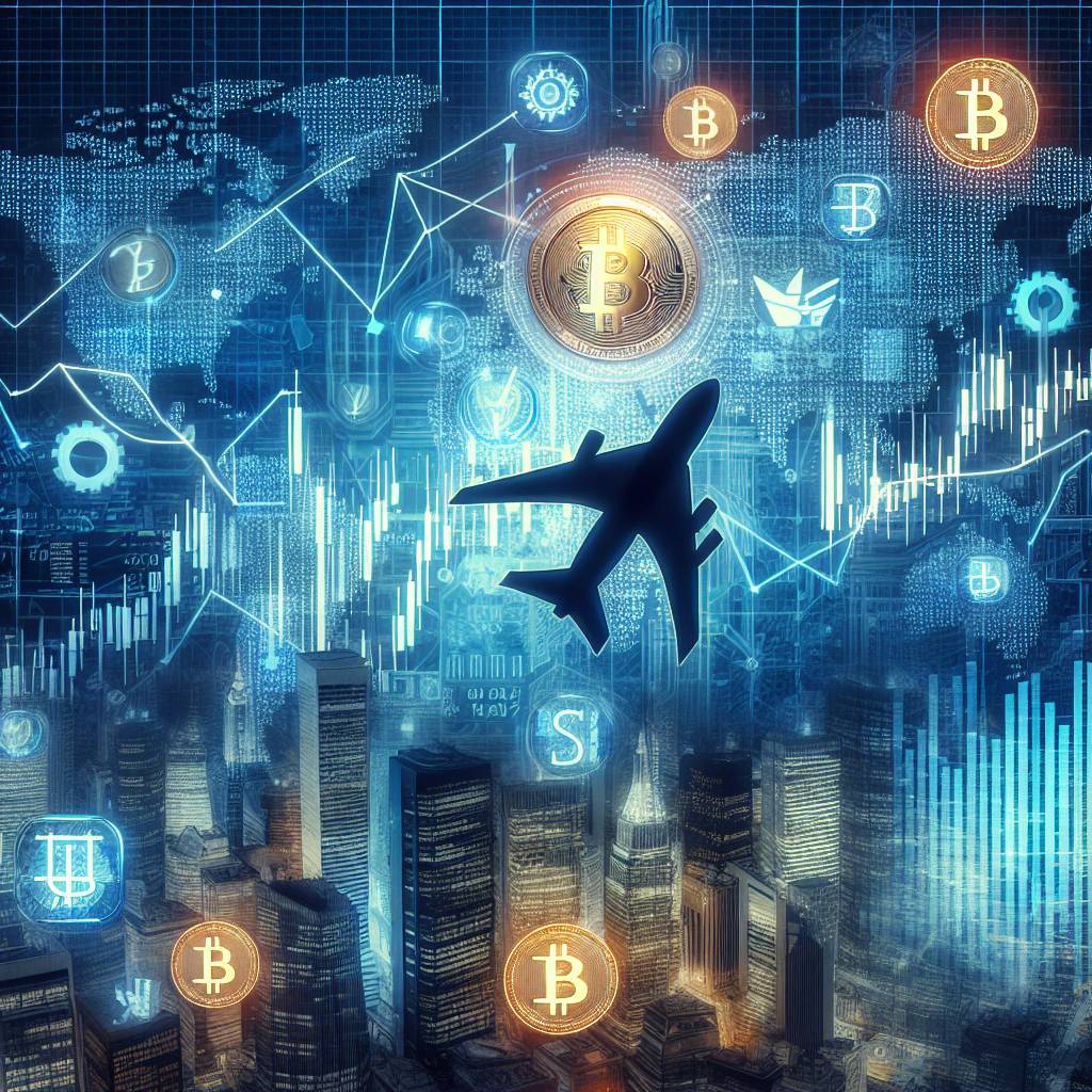 Are there any correlations between flight centre stock and cryptocurrency prices?