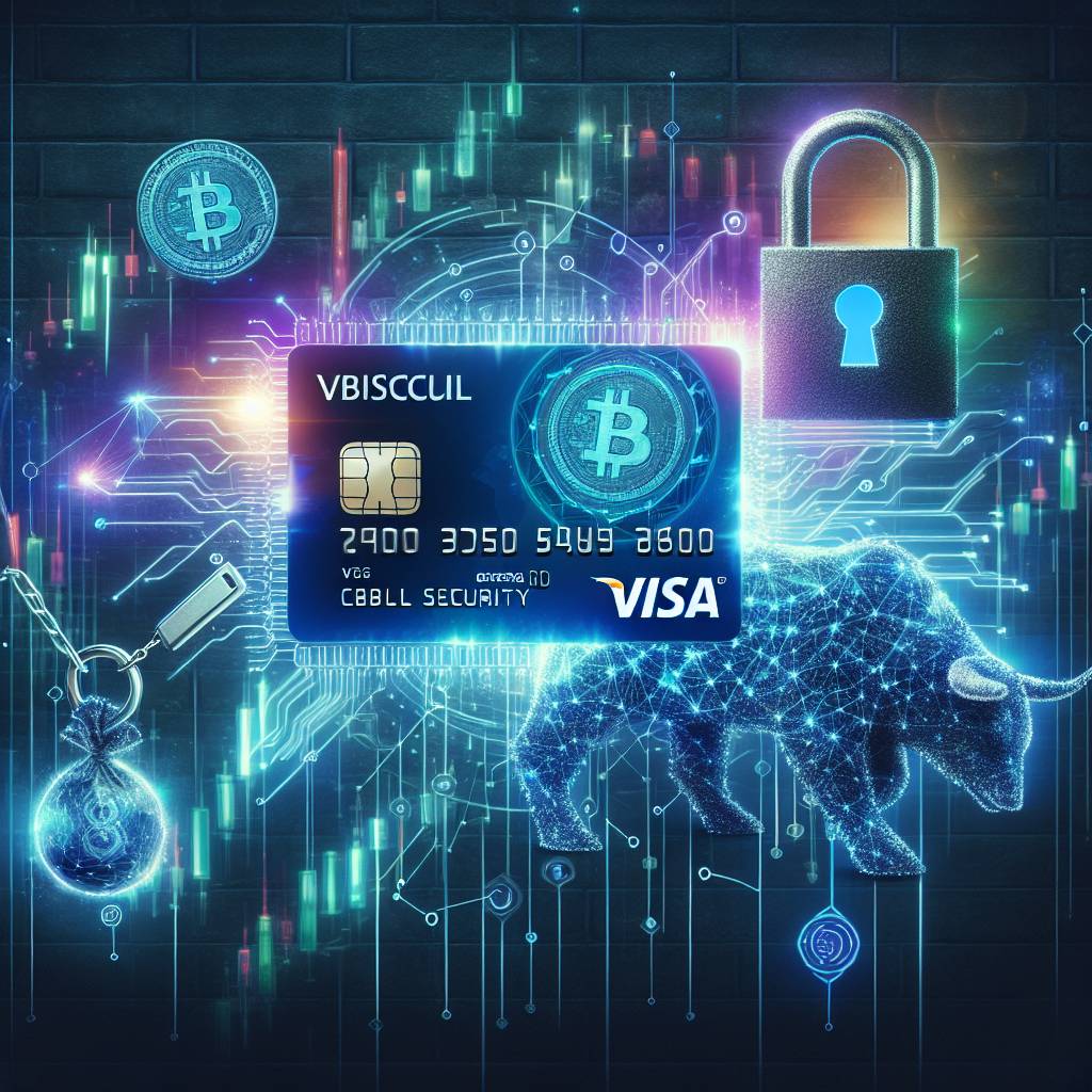 What security measures should I take when using my Visa credit or debit card for cryptocurrency transactions?