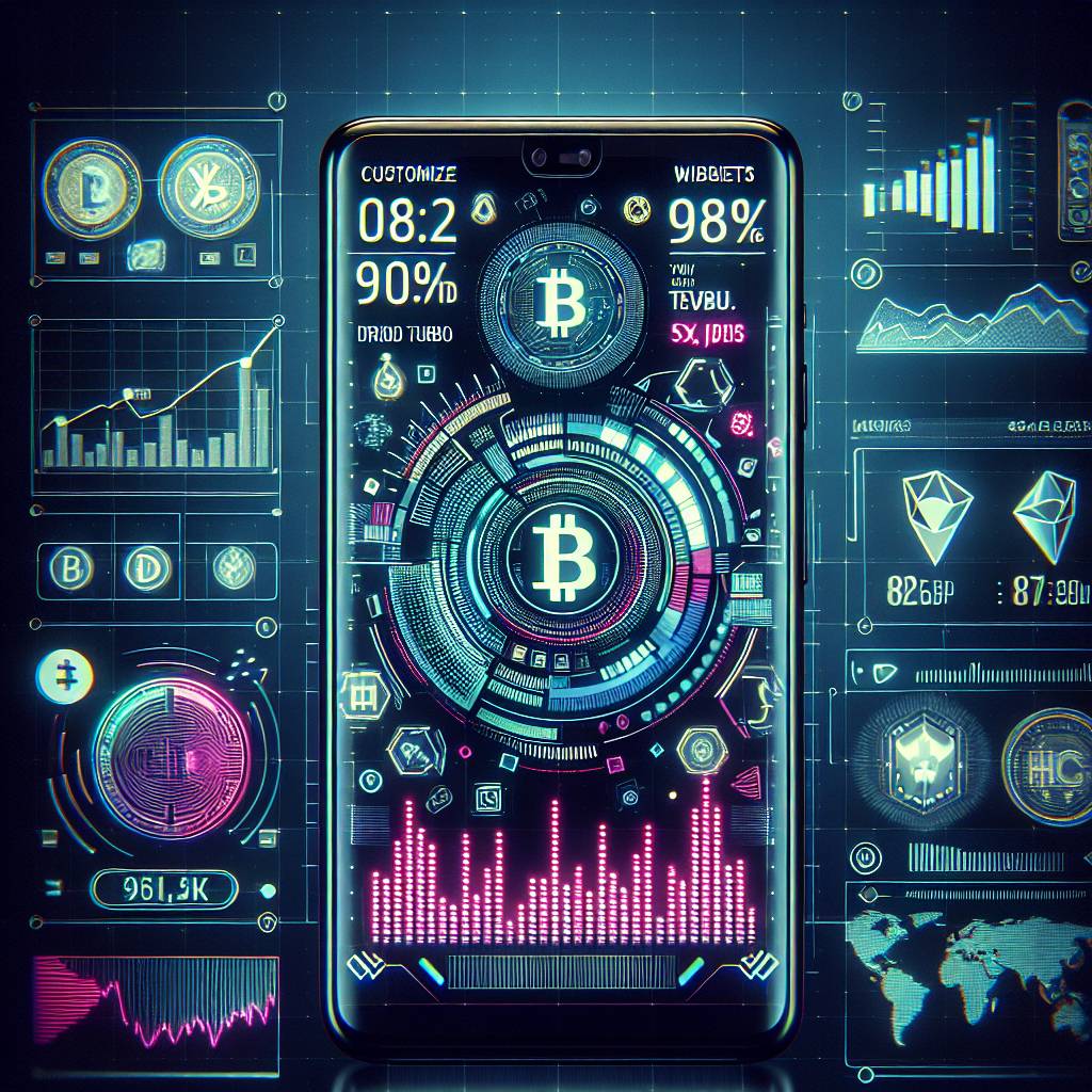 How can I customize the clock widget on Samsung Galaxy S7 to display cryptocurrency prices?