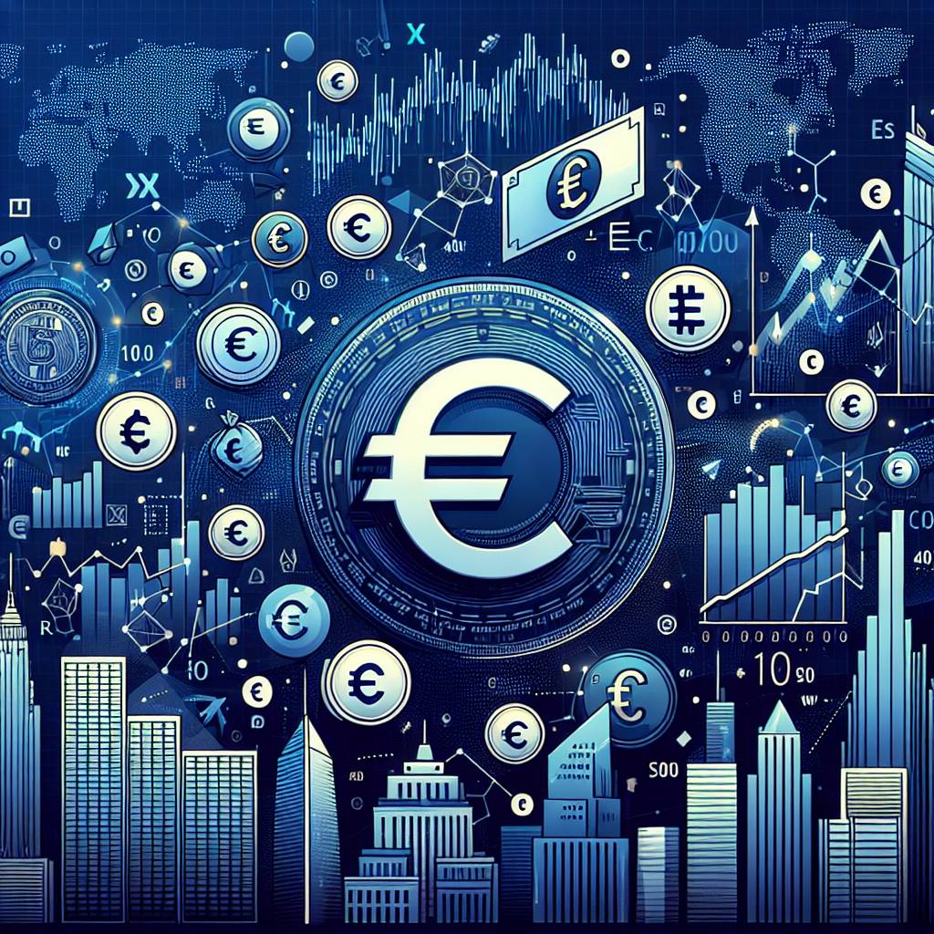 What is the correlation between the euro currency rate and the performance of major cryptocurrencies today?