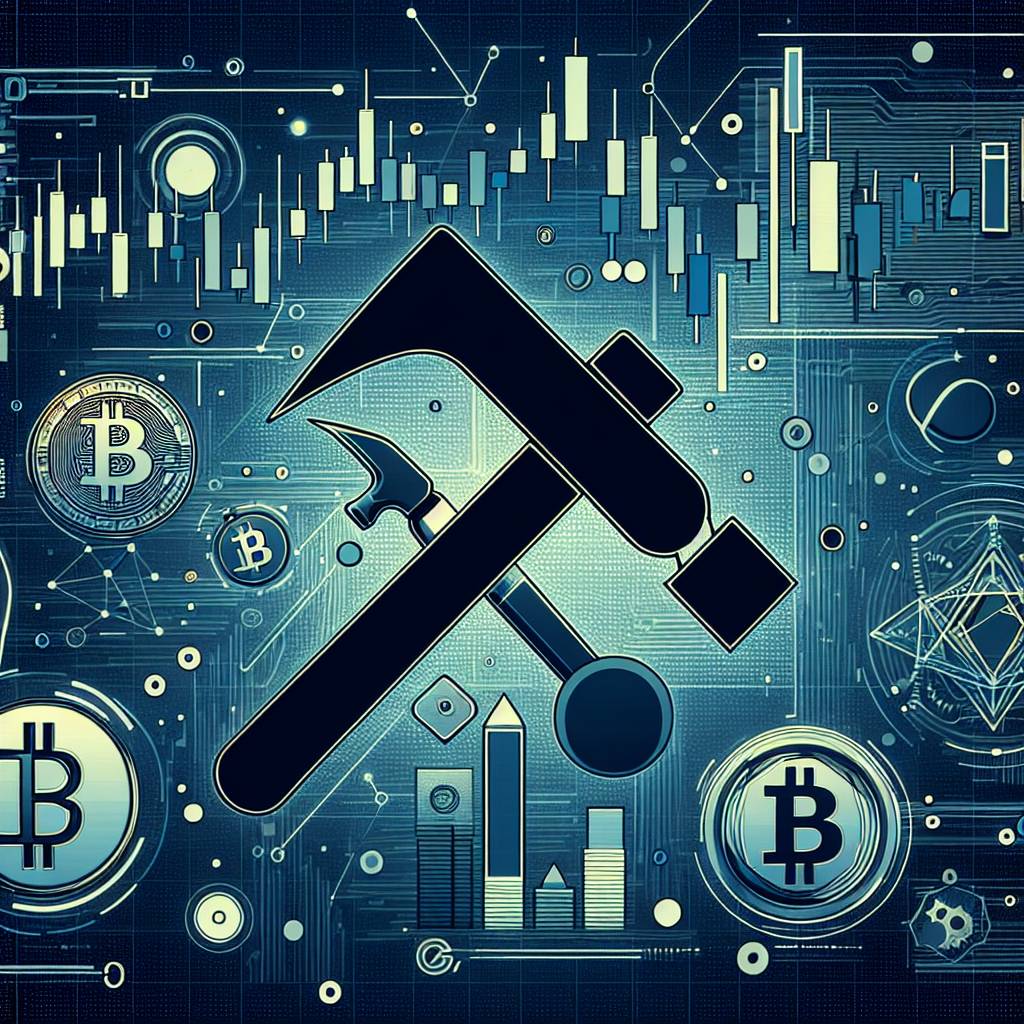 How can the hammer doji candlestick pattern be used to predict price movements in the cryptocurrency market?