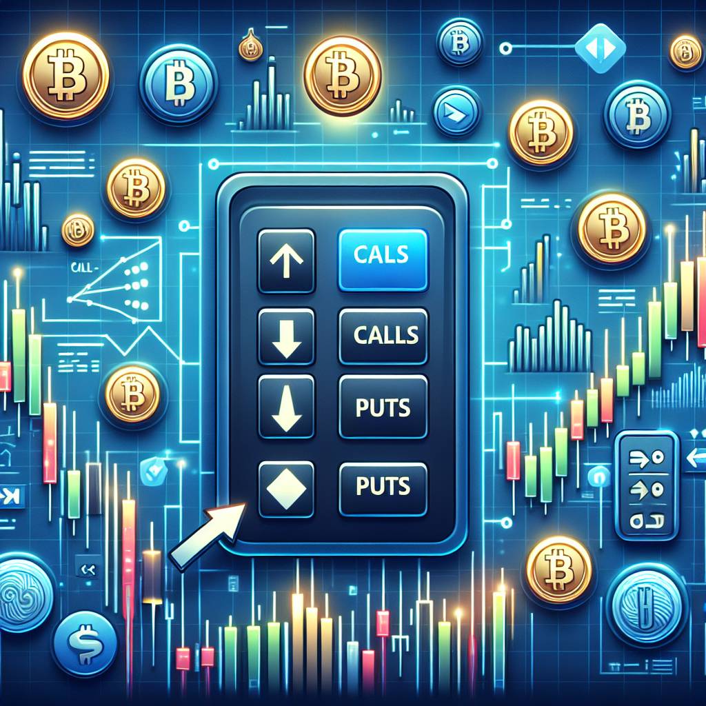 What are the options for trading puts and calls in the cryptocurrency market?