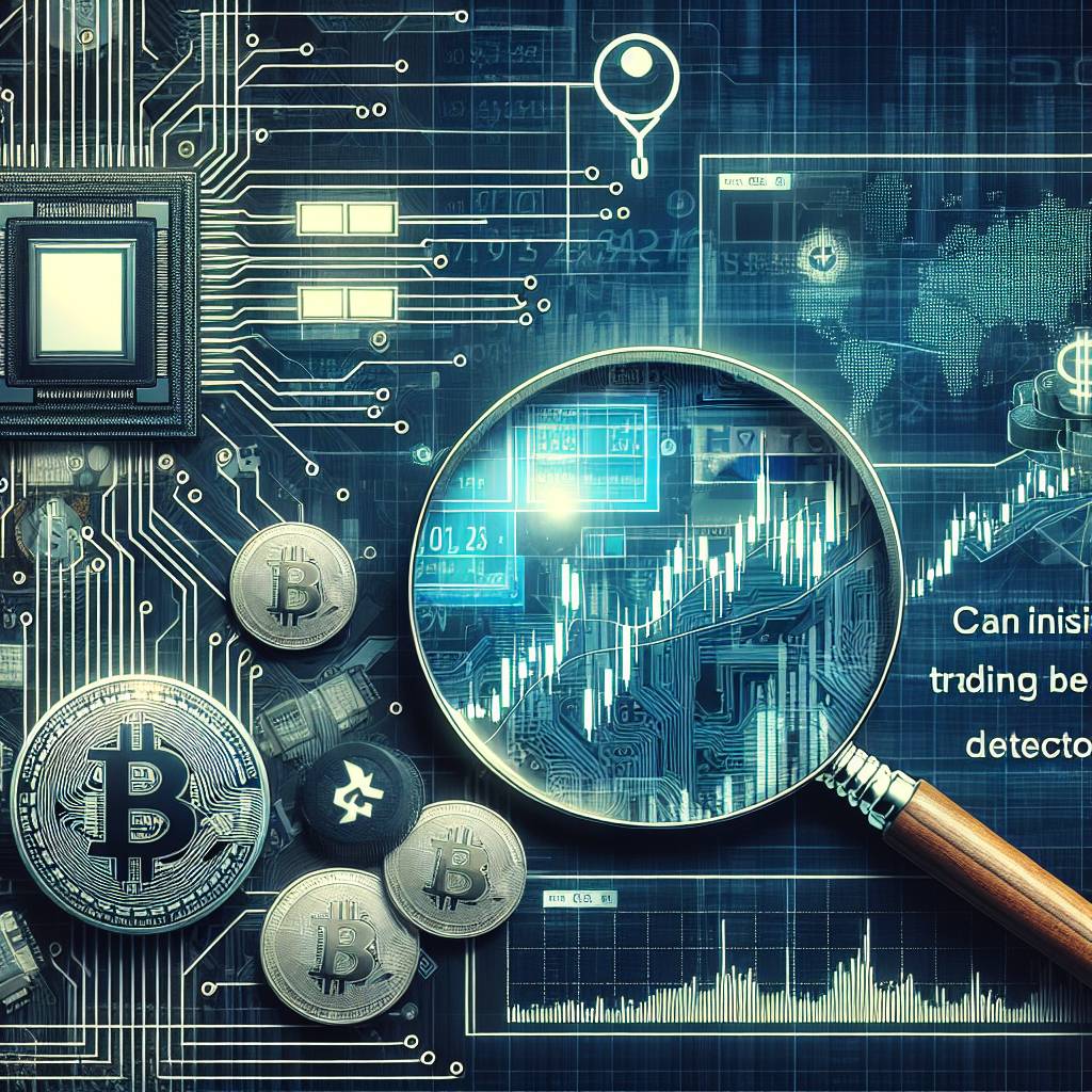 What steps can be taken to detect and investigate insider trading activities in the cryptocurrency market?