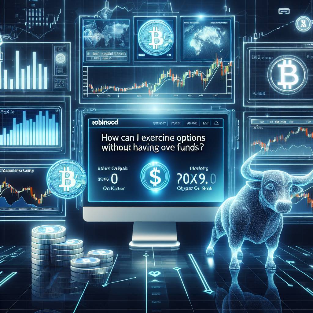 How can I exercise a digital options contract on a cryptocurrency trading platform like Robinhood?