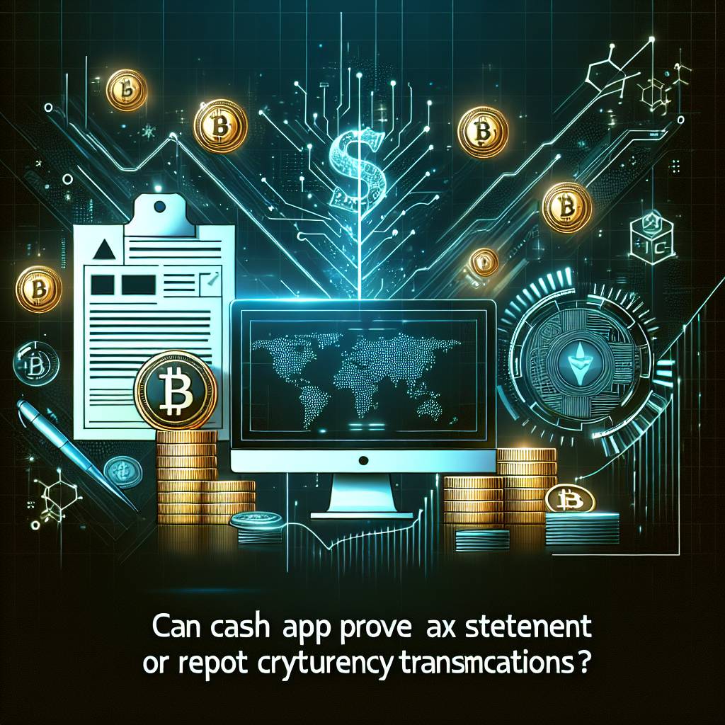 Can Cash App provide a tax statement or report for cryptocurrency transactions?