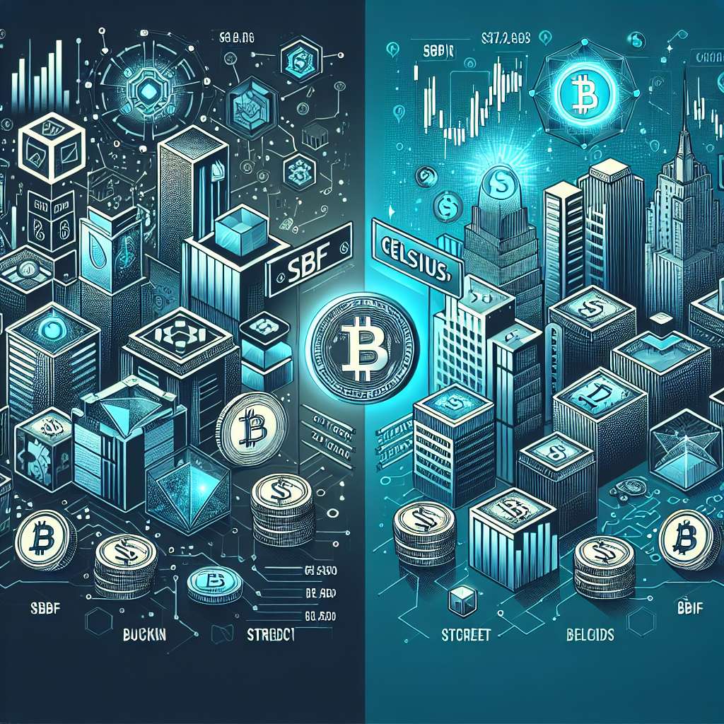 What are the differences between SBF and Celsius in terms of interest rates for lending and borrowing digital currencies?