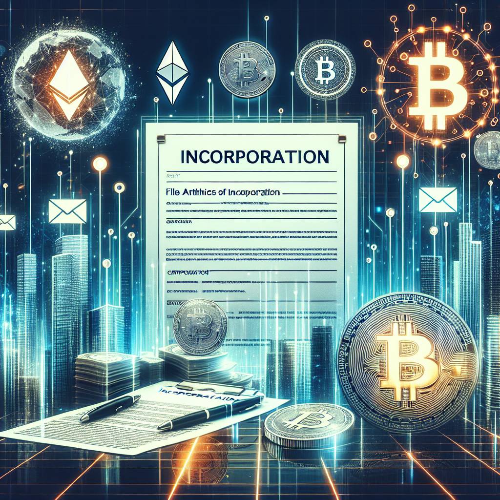 What is the best way to file articles of incorporation for a cryptocurrency startup?