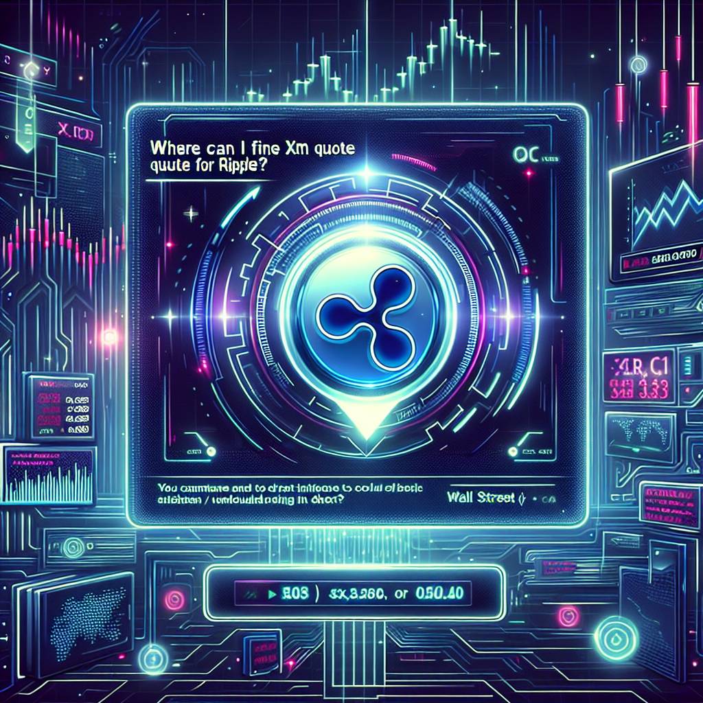 Where can I find the XM quote for Ripple?