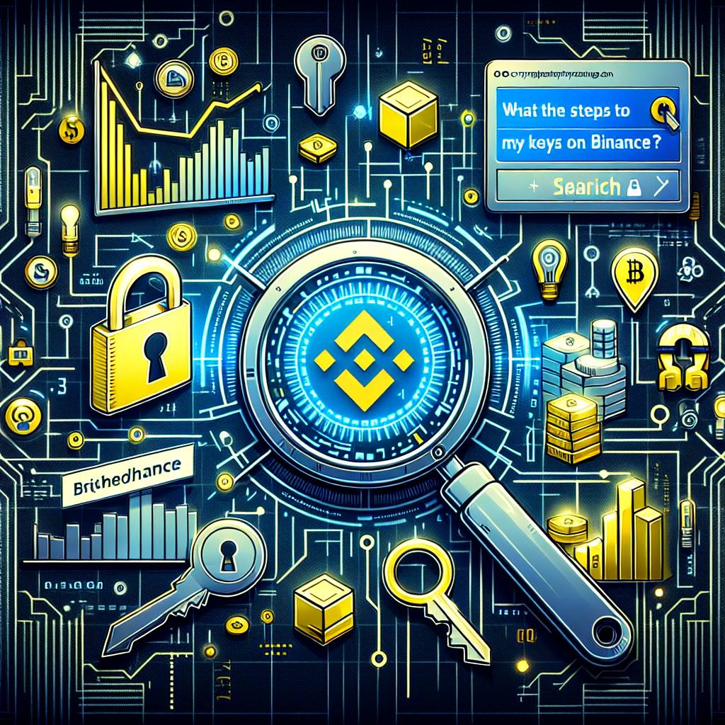 What are the steps to finding my keys on Binance?