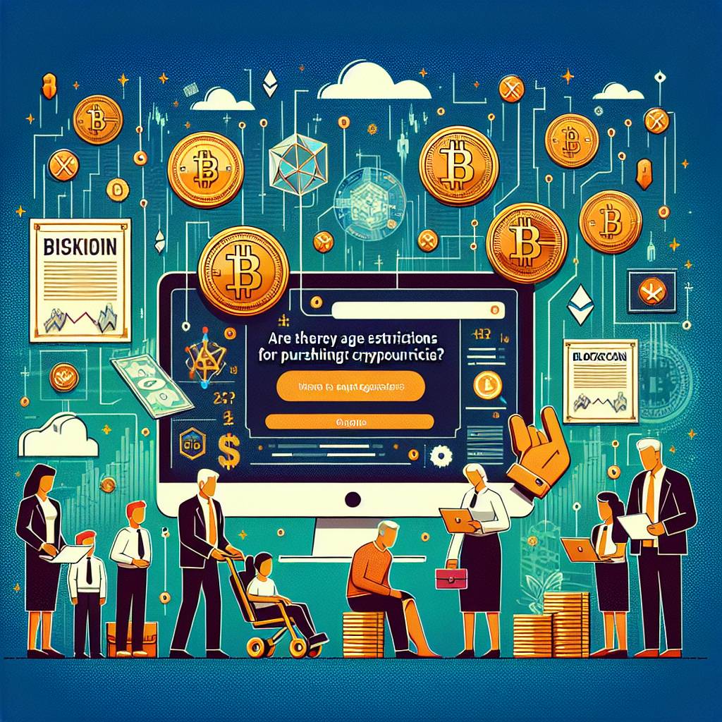 Are there any age restrictions for purchasing cryptocurrencies?