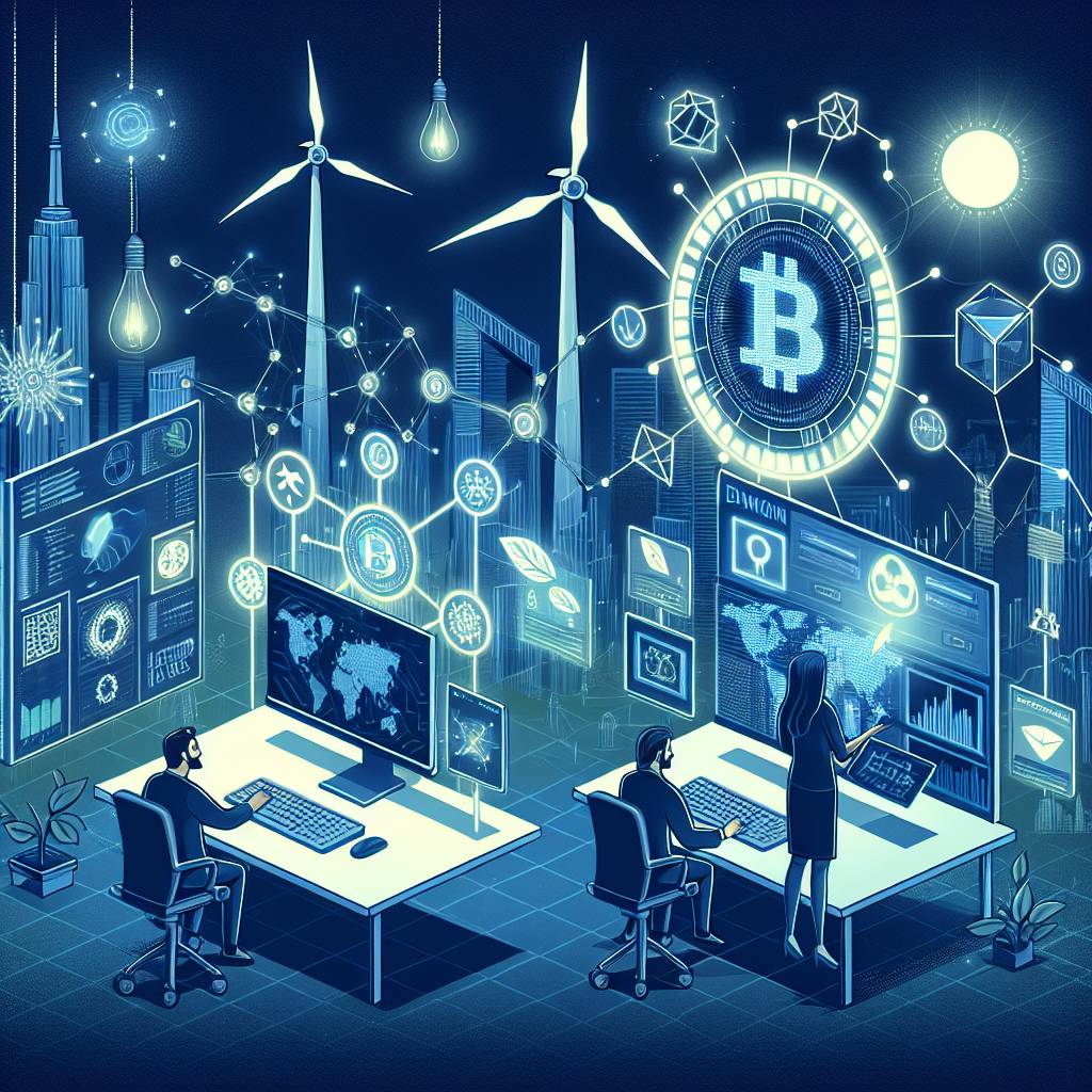 What are the benefits of using renewable resources in the production of blockchain-based assets?
