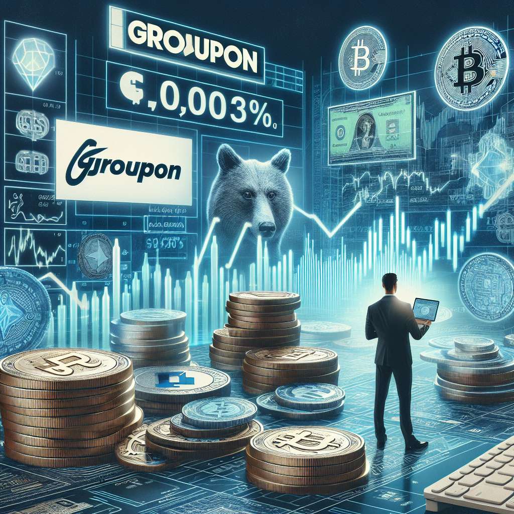 How does Groupon's stock perform compared to other digital currencies?