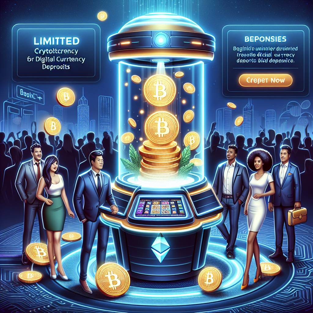 Are there any limited casino platforms that offer special bonuses for digital currency deposits?