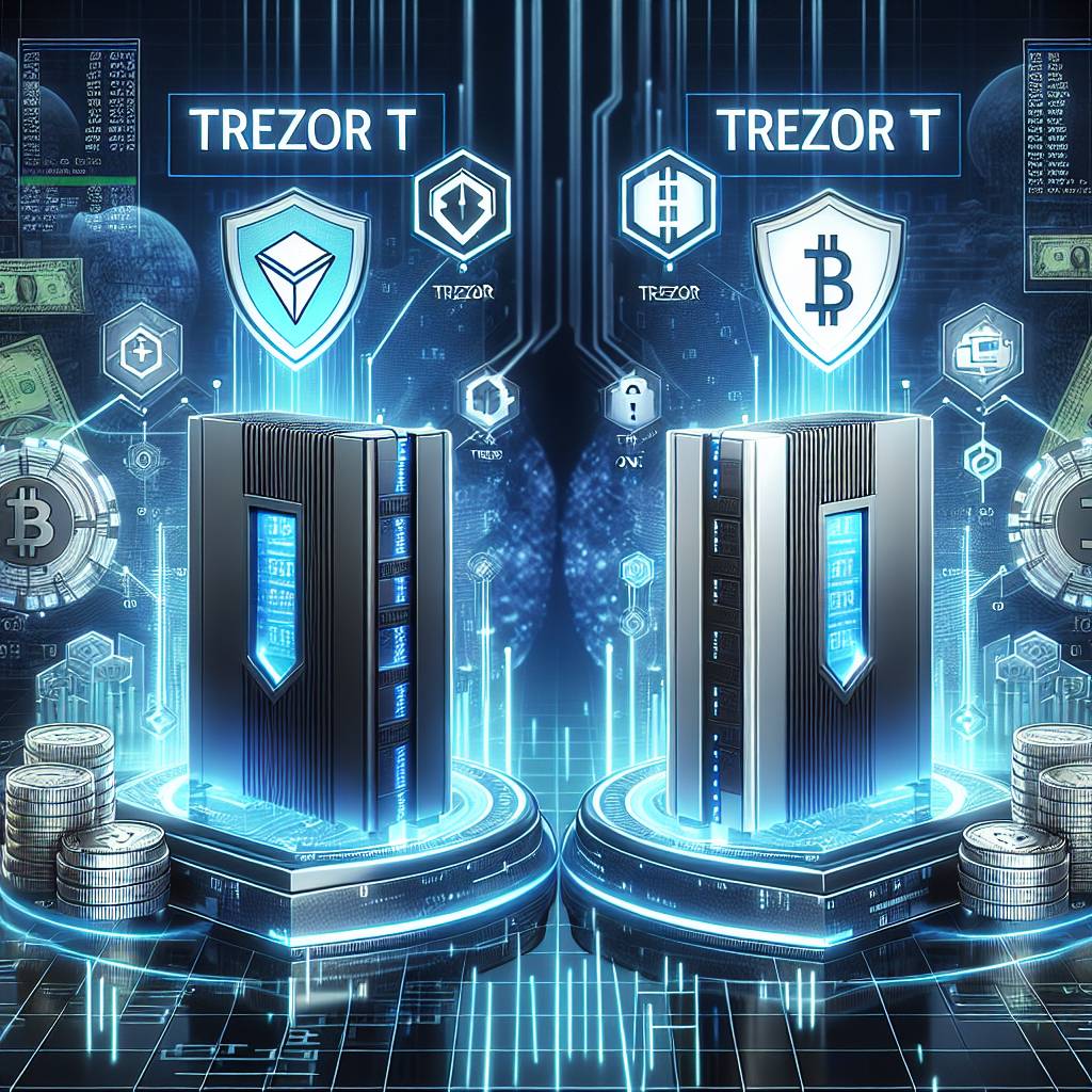 Which of the two, Trezor T or Trezor One, is recommended for secure storage of digital currencies?