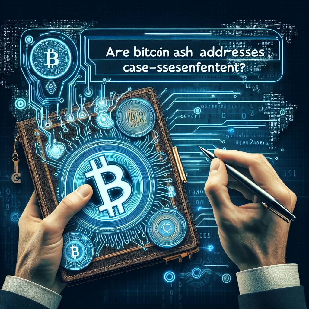 Are bitcoincash addresses case-sensitive?