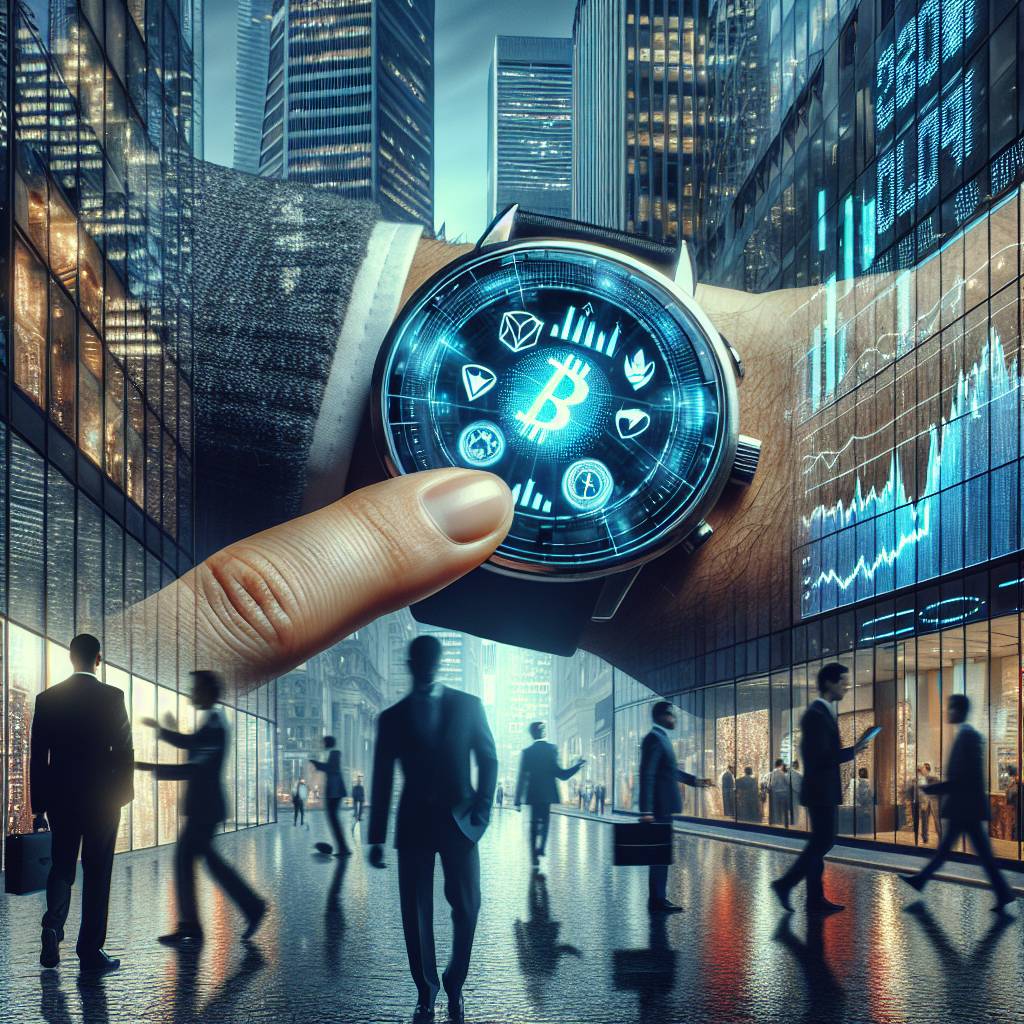 How can I use the ONYK touch screen watch to track my cryptocurrency portfolio?