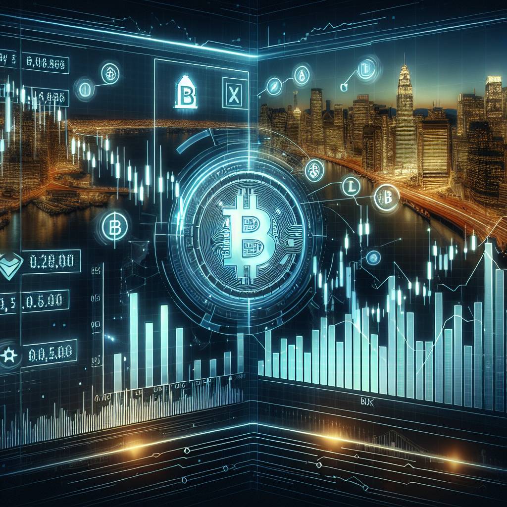 How can I use trading charts to predict the price movements of cryptocurrencies?