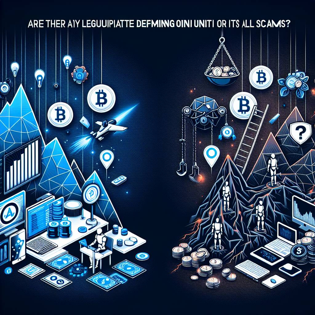 Are there any legitimate defi mining opportunities or is it all scams?