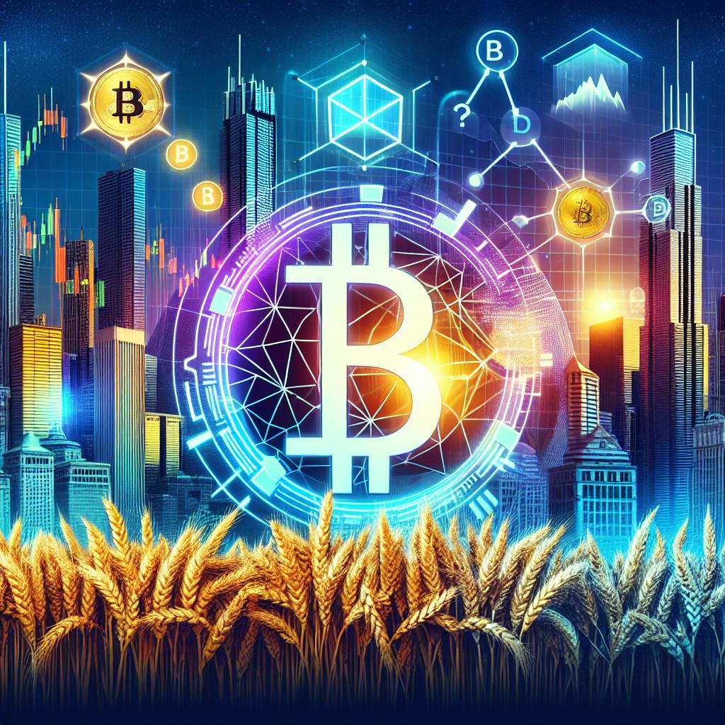 What is the impact of blockchain technology on the trading of Chicago wheat futures?