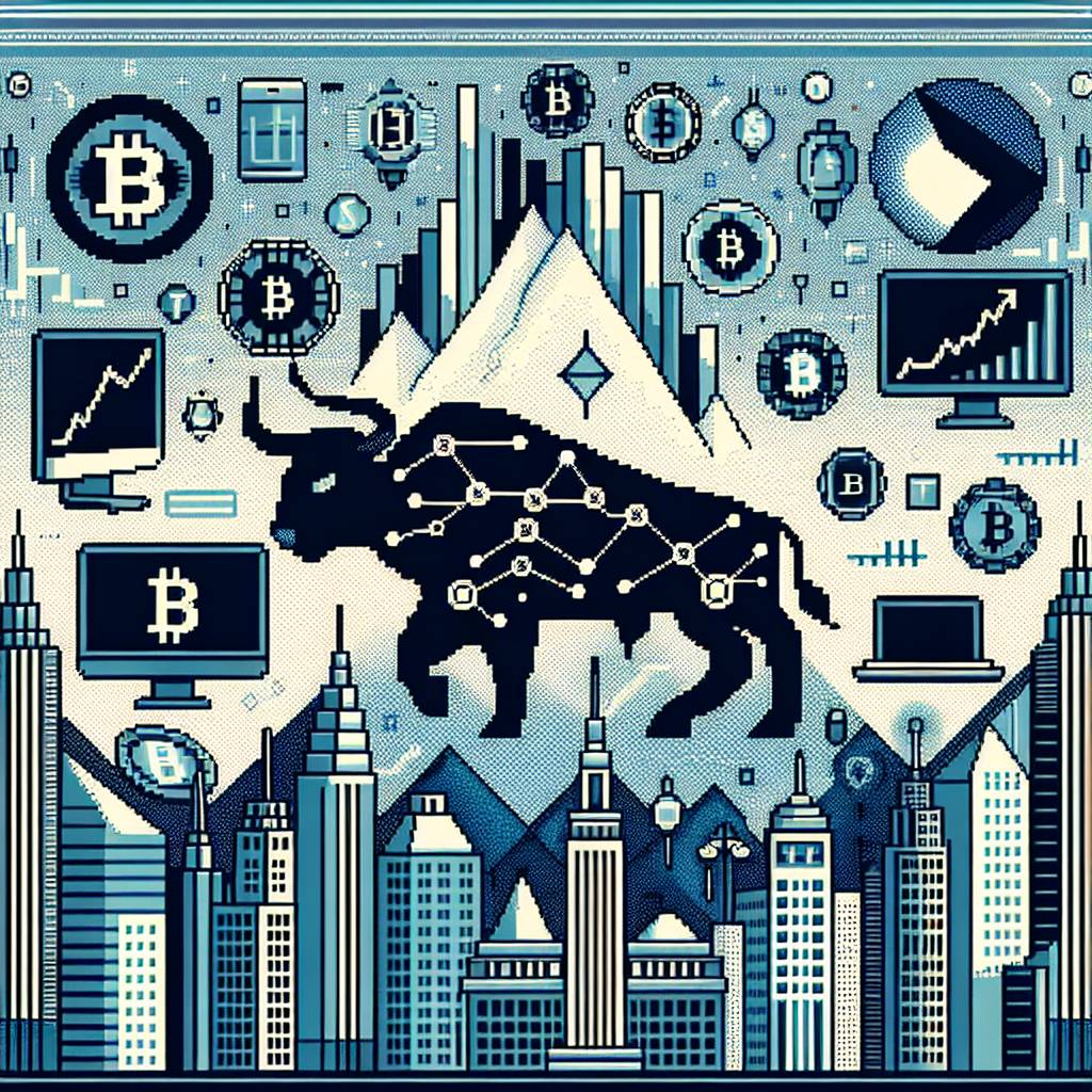What are some popular pixel art designs used in the cryptocurrency industry?