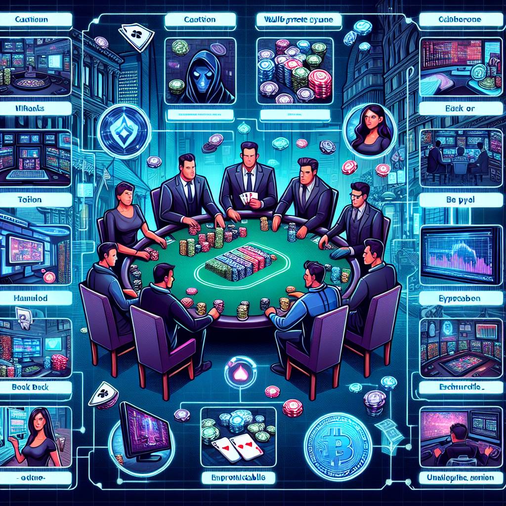 What are the different types of poker players in the cryptocurrency community?