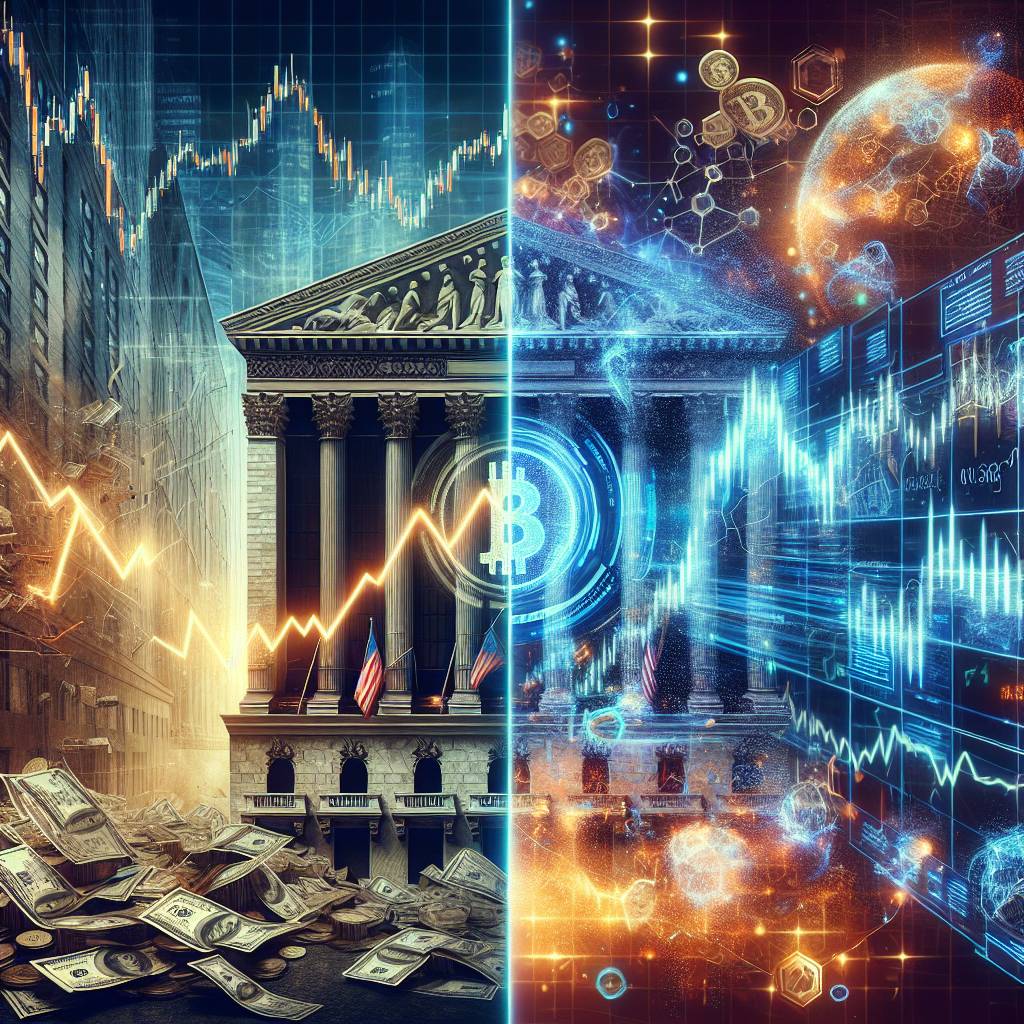 What are the similarities and differences between stock market crashes and bear markets in traditional finance and the cryptocurrency market?