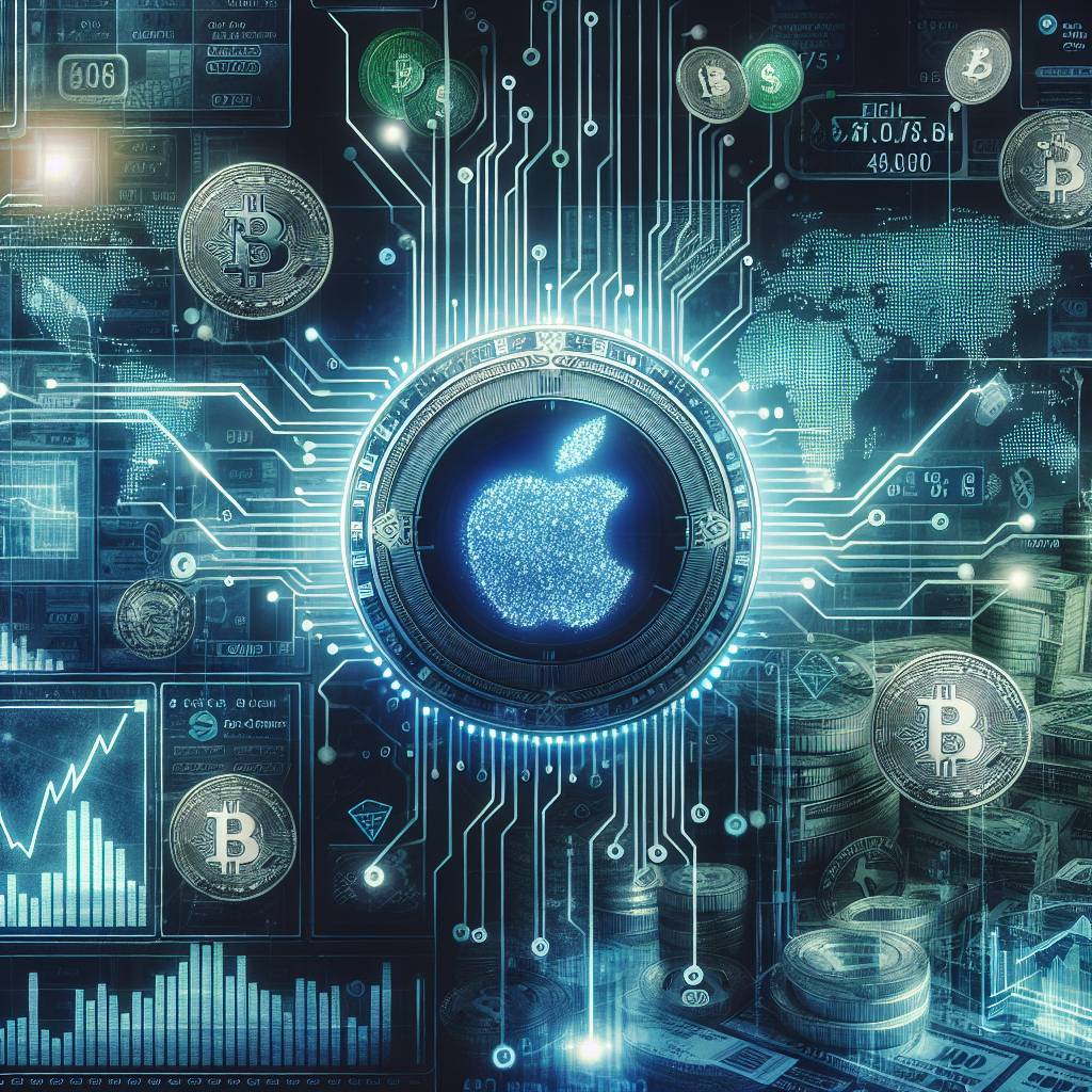 What is the correlation between Apple's share price and the cryptocurrency market?