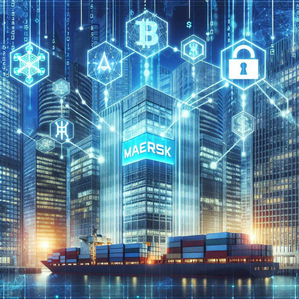 What role does Maersk play in the adoption of blockchain technology in the cryptocurrency market?
