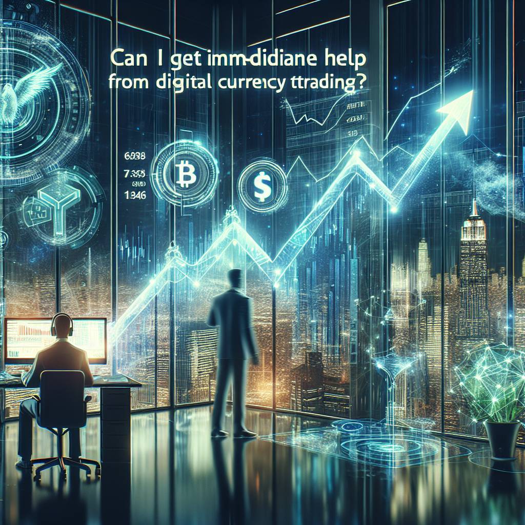 How can I get immediate assistance for my cryptocurrency trading problems?