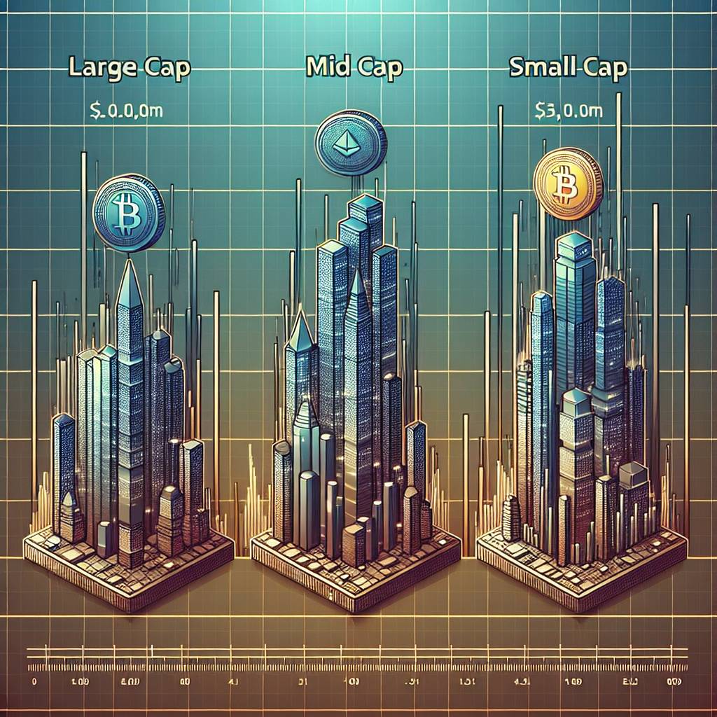 What is the performance difference between large cap, mid cap, and small cap cryptocurrencies?