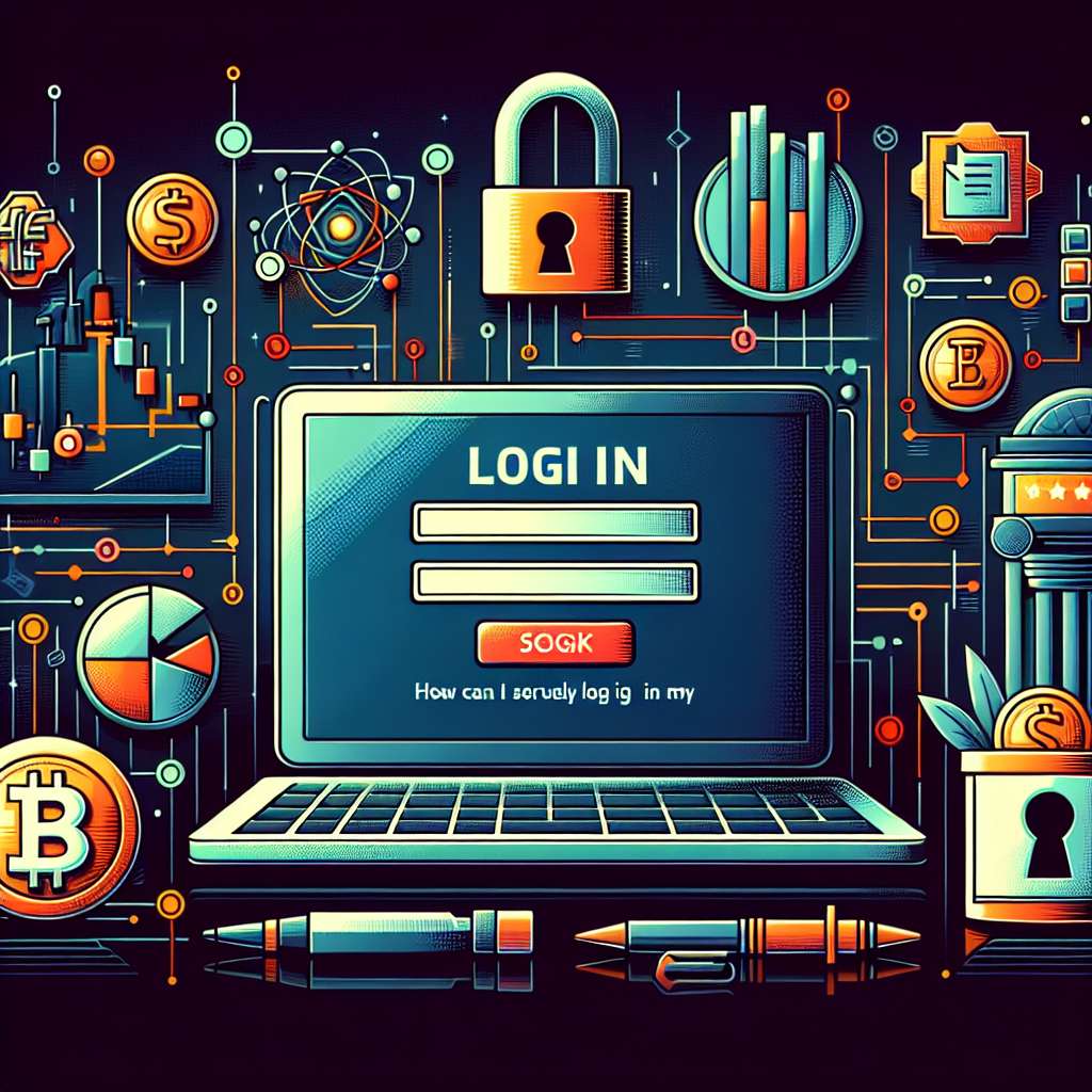 How can I securely log in to my e-wallet for cryptocurrency transactions?
