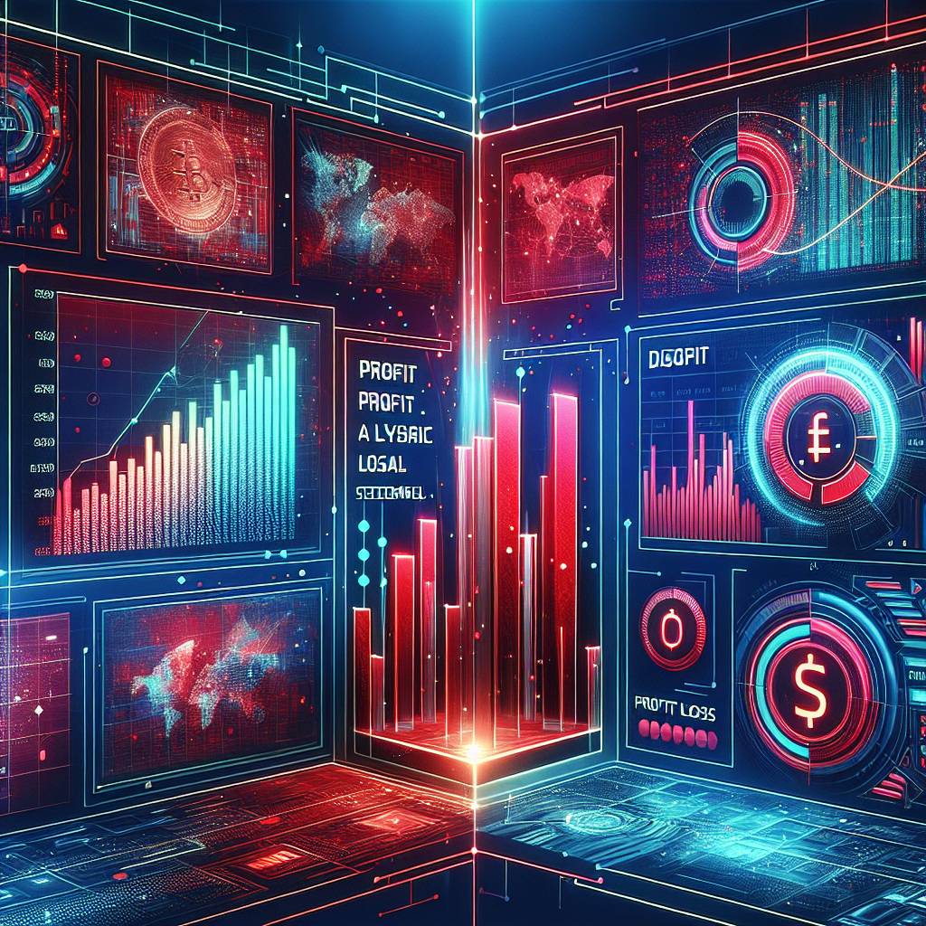 In the world of cryptocurrencies, how can negative figures be visually emphasized in red on a profit and loss statement?