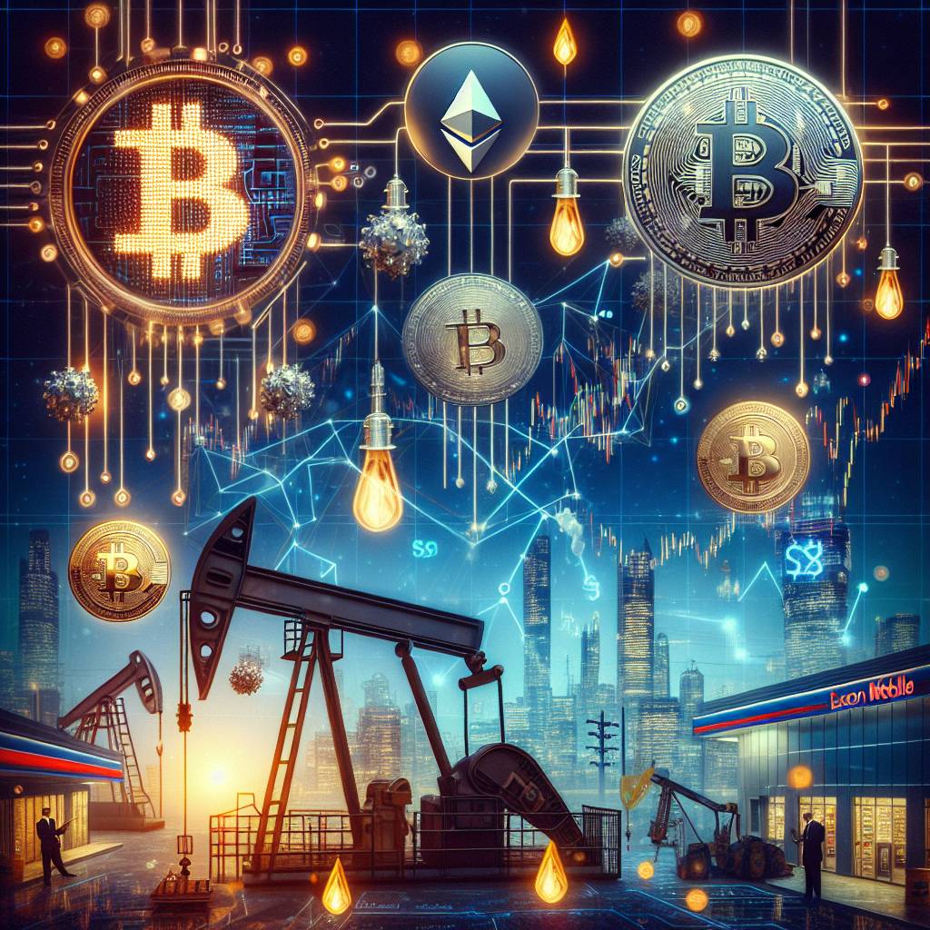 Are there any correlations between the historical stock prices of Exxon Mobil and the cryptocurrency market?