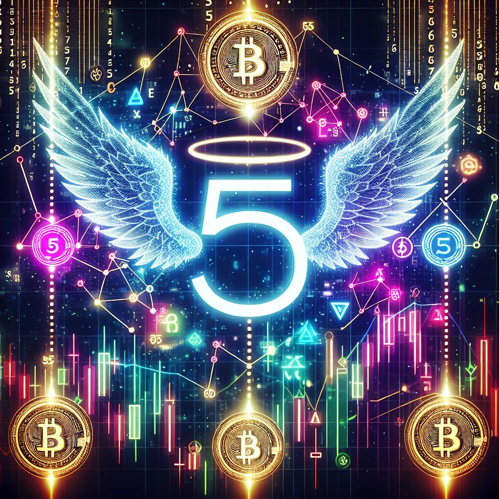 How can the angel number 555 be interpreted in the context of digital currencies?