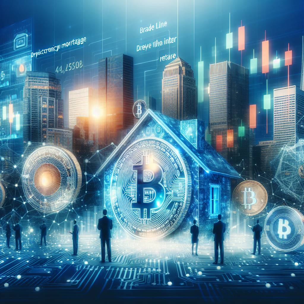 How can a new trade line associated with a cryptocurrency impact mortgage rates?