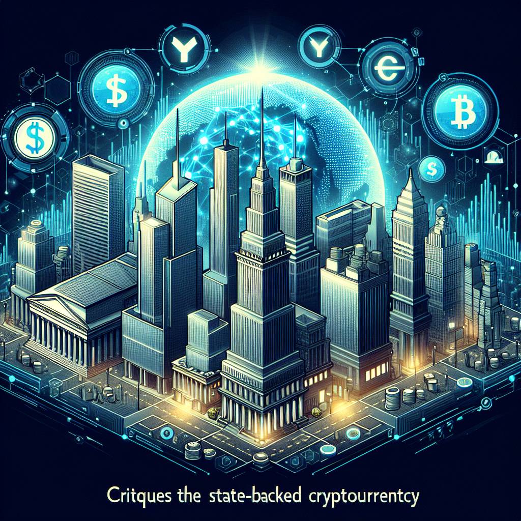 What are the critiques of state-backed cryptocurrencies?