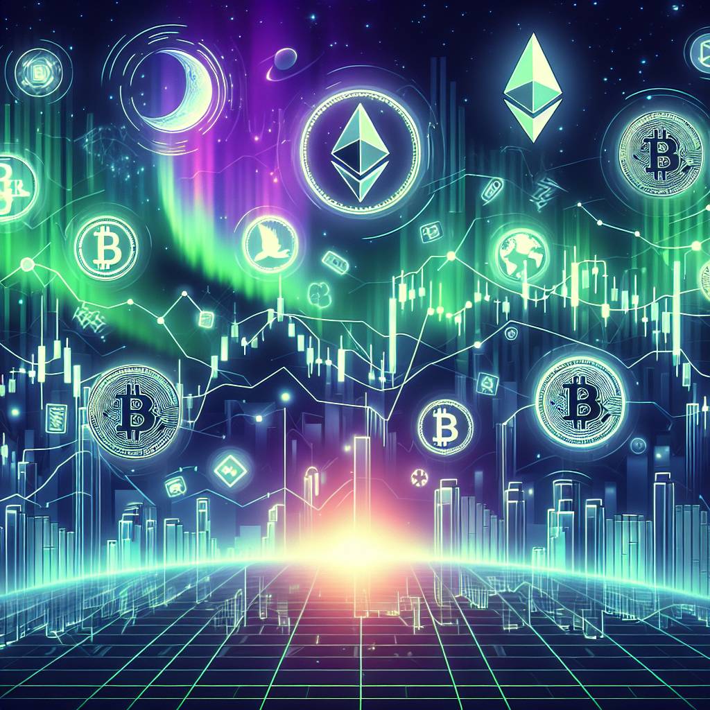 How does the stock chart of Aurora compare to other digital currencies?