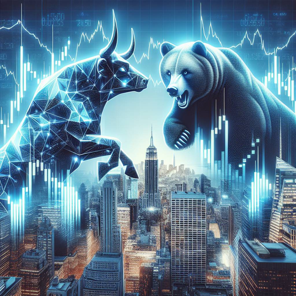 How does a bull market in the stock market affect the prices of cryptocurrencies?