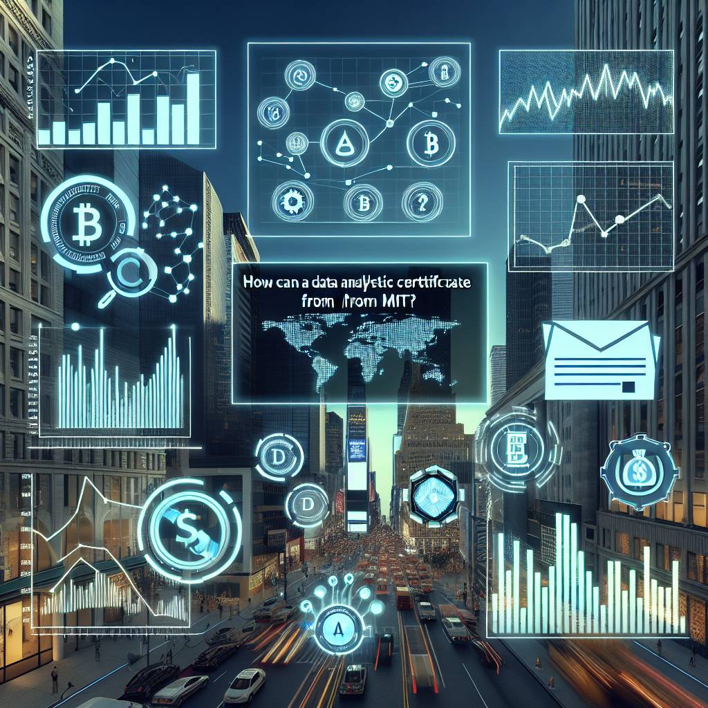 How can a data analytics certificate from MIT help in understanding cryptocurrency trends?