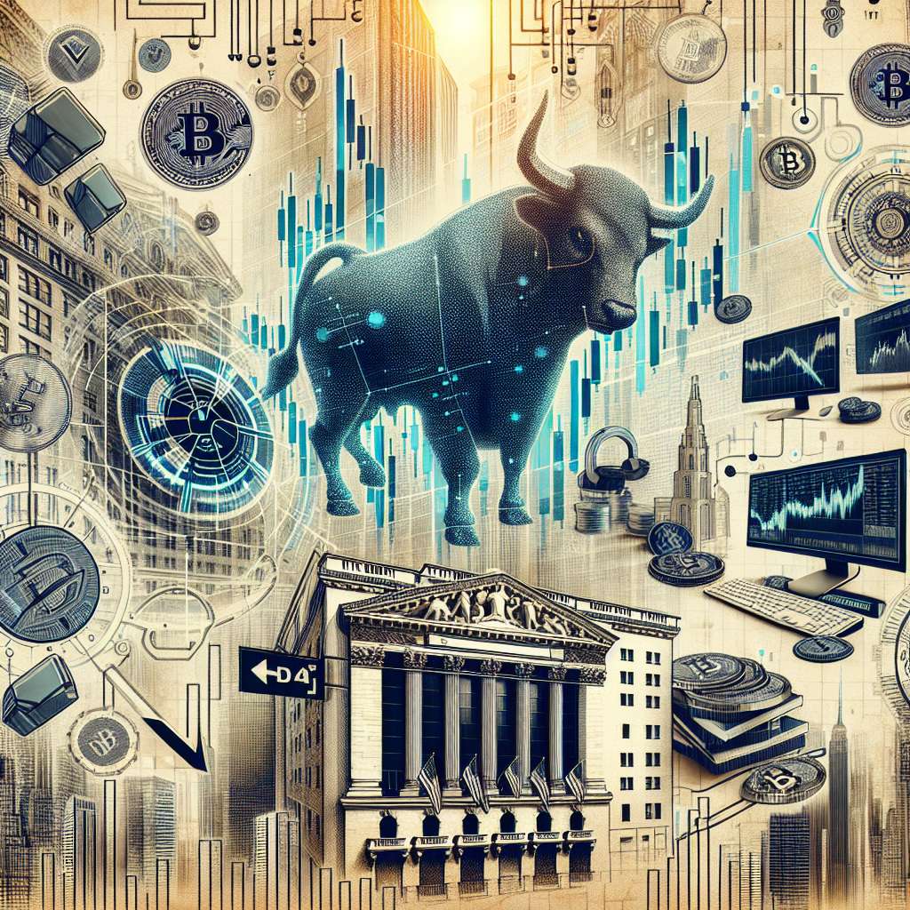 How does the Dow closing affect the value of digital currencies?