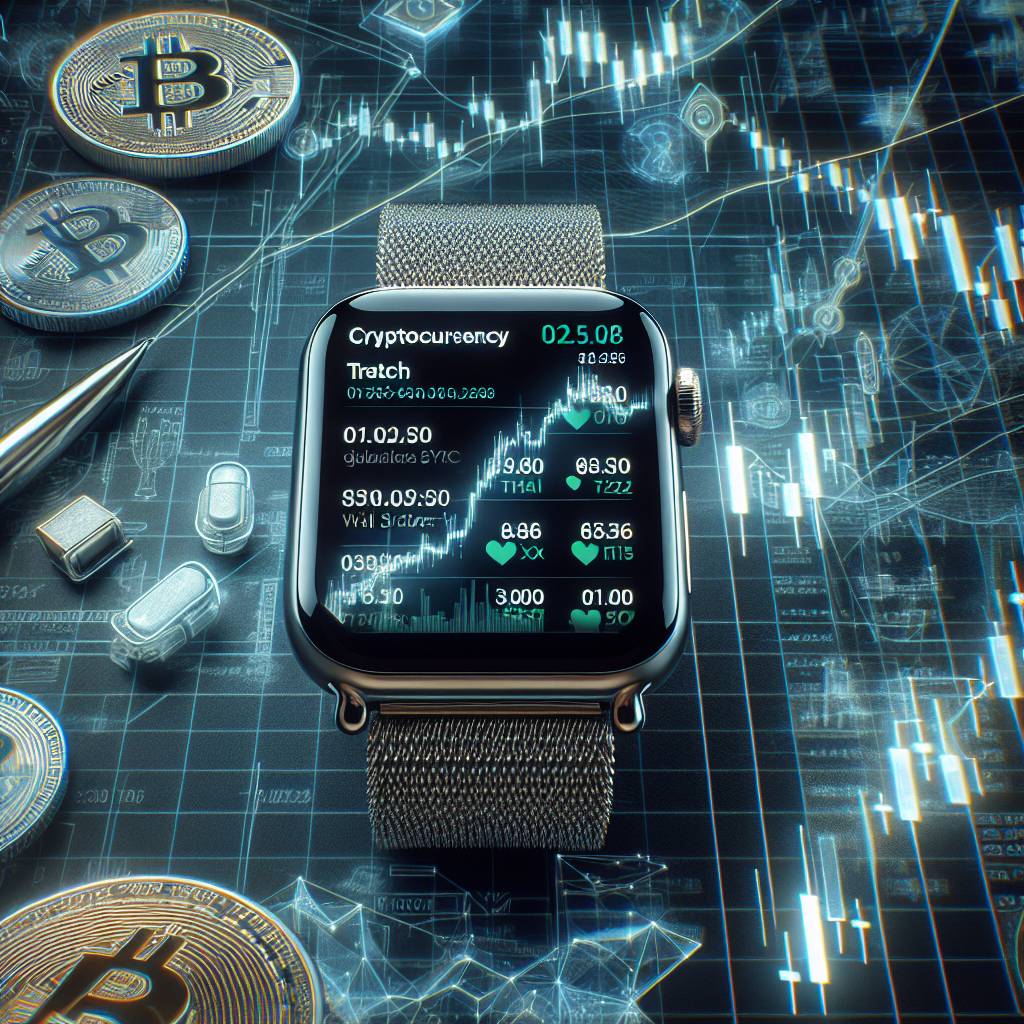 Which Apple Watch app is recommended for tracking cryptocurrency prices?