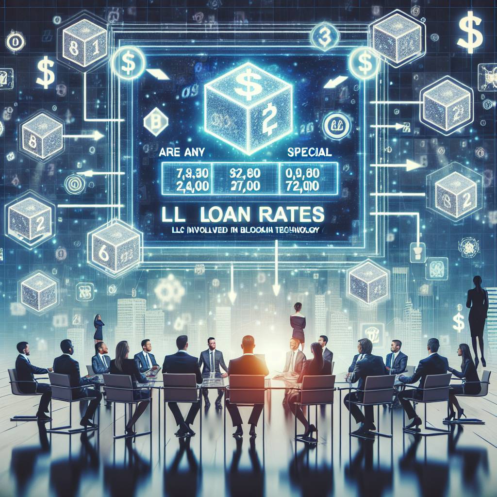 Are there any special loan rates available for LLCs involved in blockchain technology?