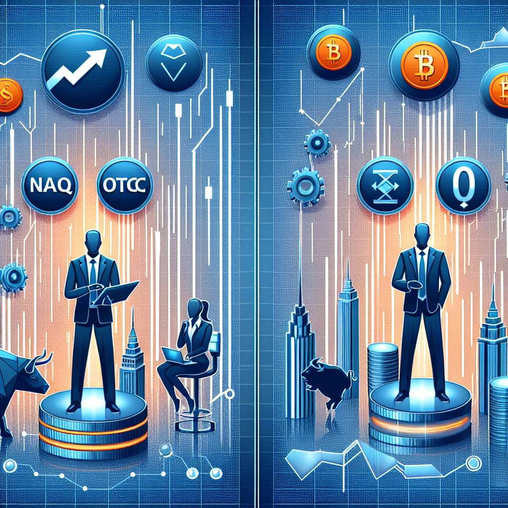 Which platform, NASDAQ or OTC, is more popular for cryptocurrency listings?