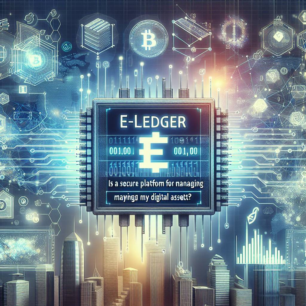 Is e-ledger a secure platform for managing my digital assets?