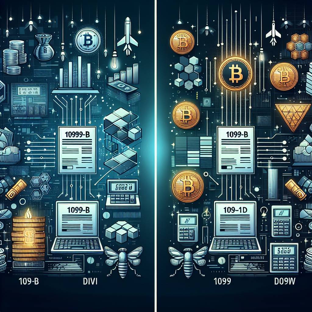 What is the difference between 1099 div and 1099 int in the context of cryptocurrency?