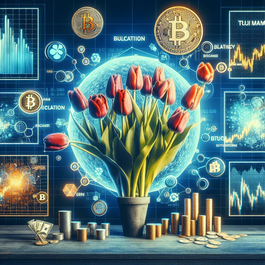 What caused the tulip mania bubble in the cryptocurrency market?