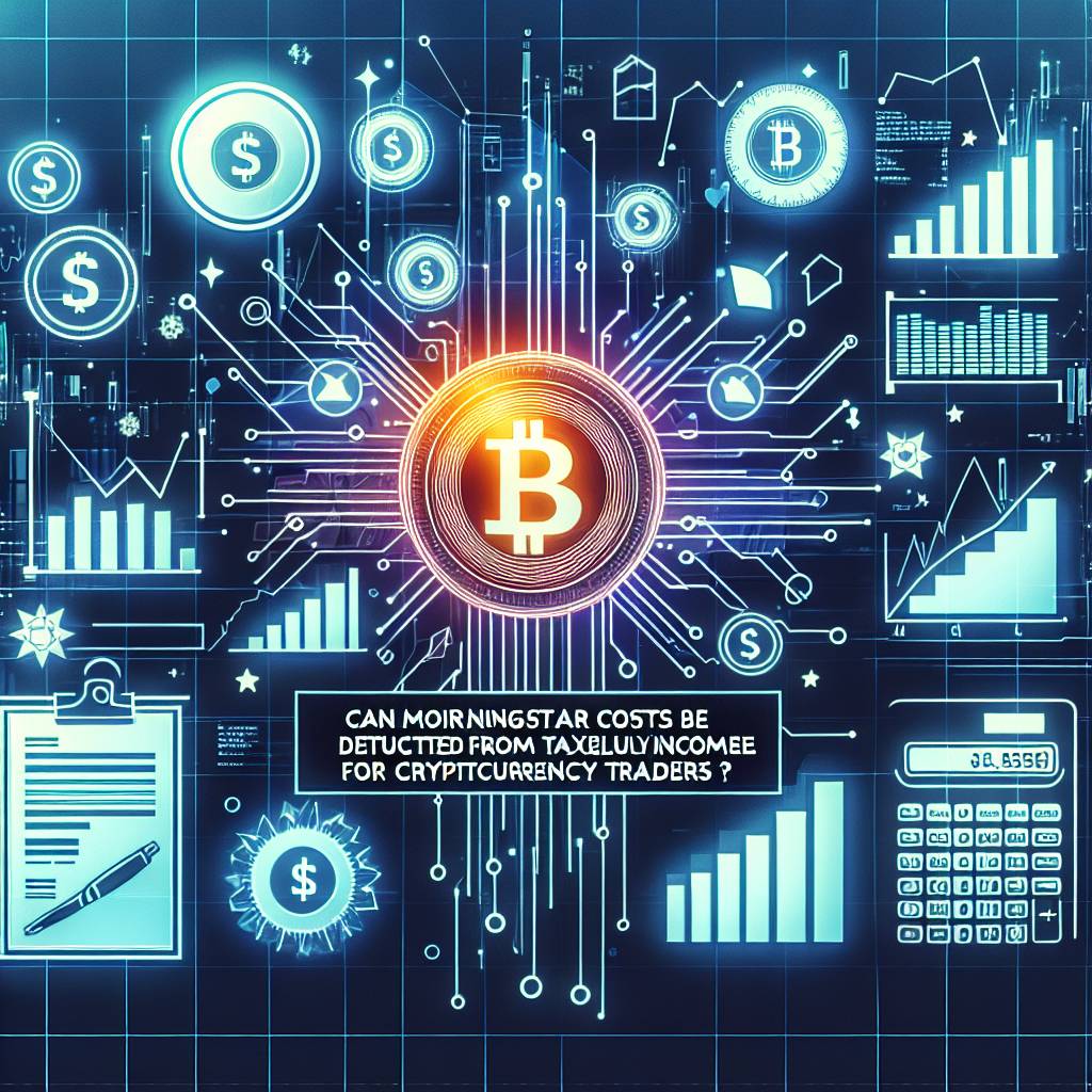 Can Morningstar costs be deducted from taxable income for cryptocurrency traders?