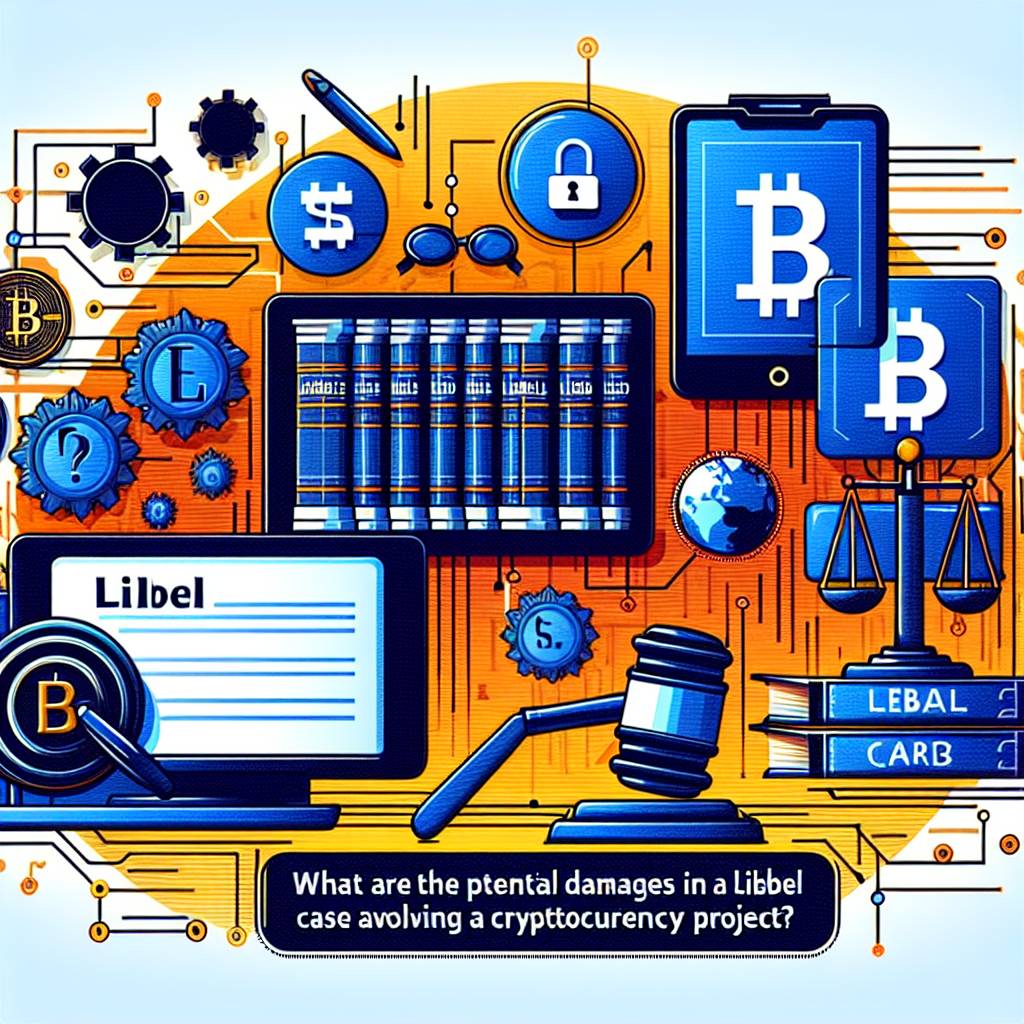 What are the potential damages in a libel case involving a cryptocurrency project?