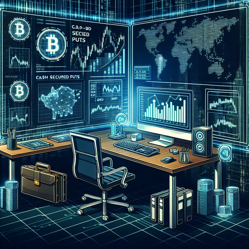 How can I use cash secured puts strategy to minimize risk when trading digital currencies?