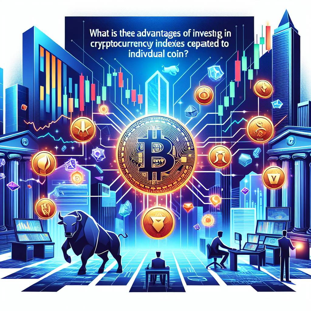 What are the advantages of investing in cryptocurrency indices compared to individual coins?